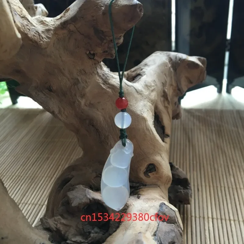 Natural Agate Chalcedony Fox Beads Accessories DIY Bracelet Necklace Key Chain Jewellery Fashion Hand-Carved Lucky Gift
