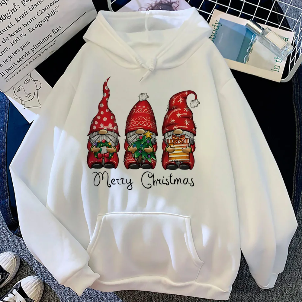 

Christmas hoodie harajuku winter printed design comic elegant girl hoddie sweatshirts youthful funny comic anime