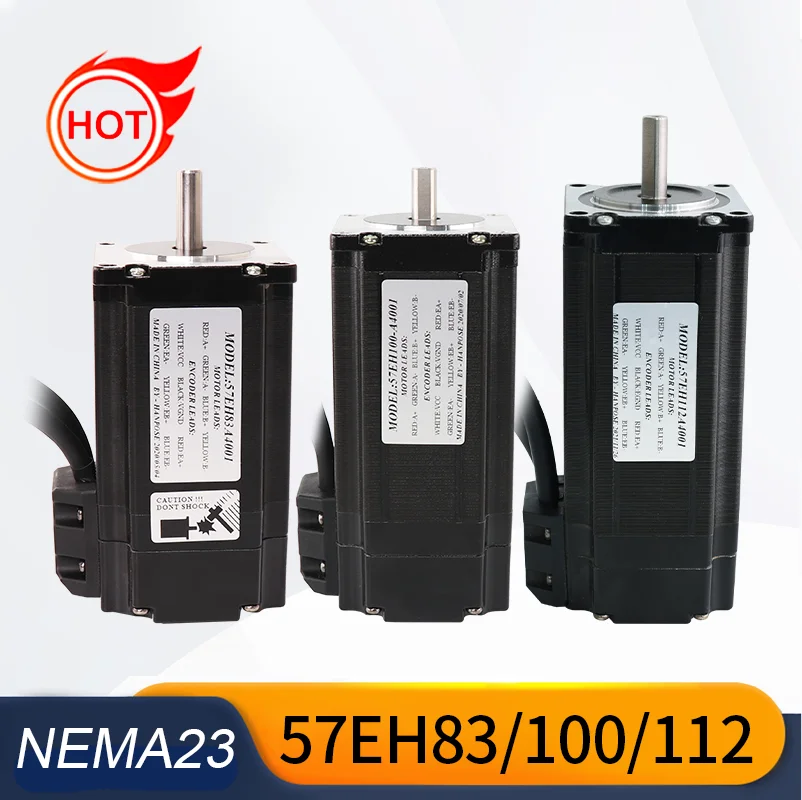 57CME22 57 motor 57EH83+CL57 drive sets 4.0A 2.6N.m DC-18-90v Double outlet Driver for CNC NEMA 23 Closed Loop motor