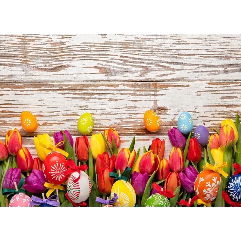 Puntelli dello Studio del fondo della foto del bordo di legno delle uova dei fiori del coniglio del contesto di fotografia di pasqua della primavera 210322CAW-02