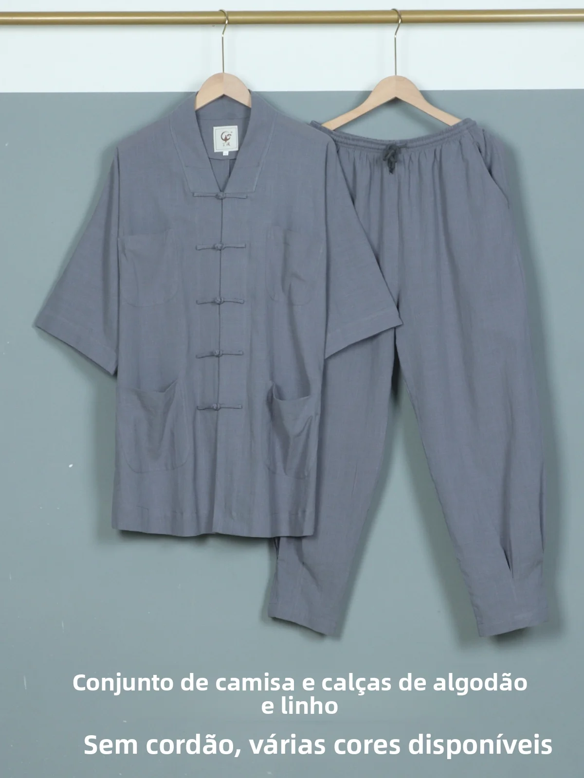 breathable-thin-cotton-linen-monastic-outfit-short-sleeve-set-for-men-and-women-sweat-absorbent-summer-clothing-half-high-collar