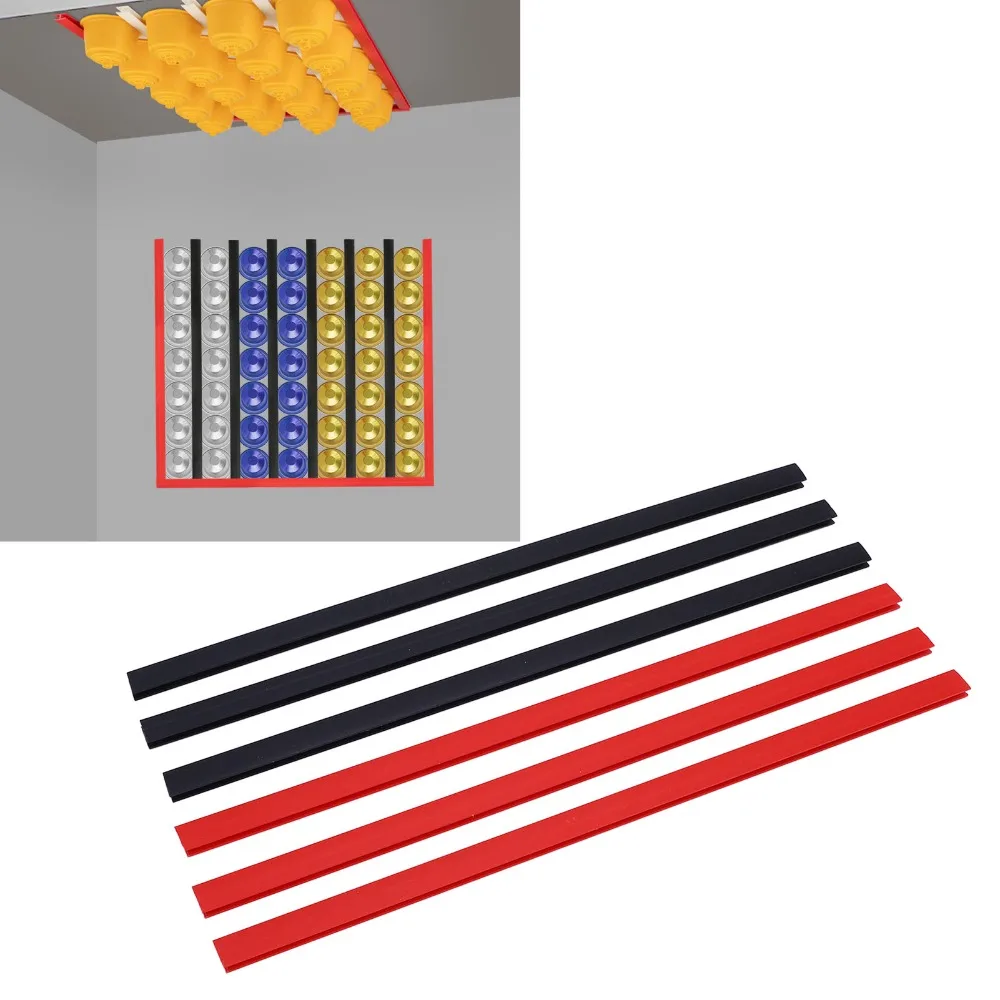 PVC Material Coffee Pod Holder Strong Adhesive Tape Flexible Installation Wall Mount Holder Vertical and Horizontal Mount 6 Pack