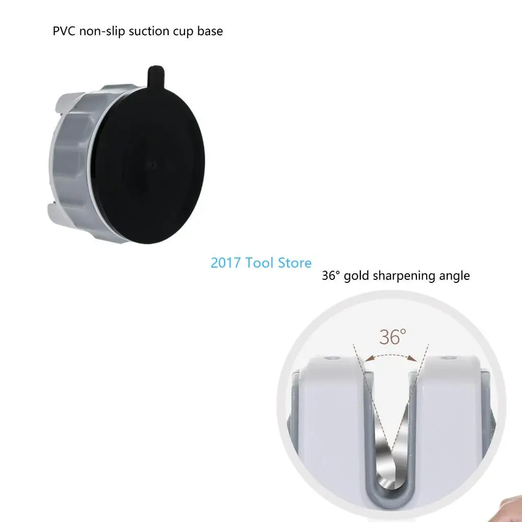 

K92A Мини-точилка для ножей, заточка одной рукой, супервсасывающая кухонная точилка, инструмент