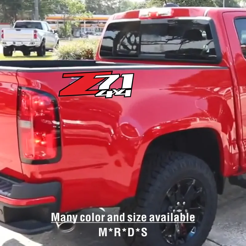 Z71 4x4  Decor Sticker For Chevrolet  Colorado 1500 2500 Z71 Car Tailgate Bed Side Vinyl Decal Cover Auto Accessories