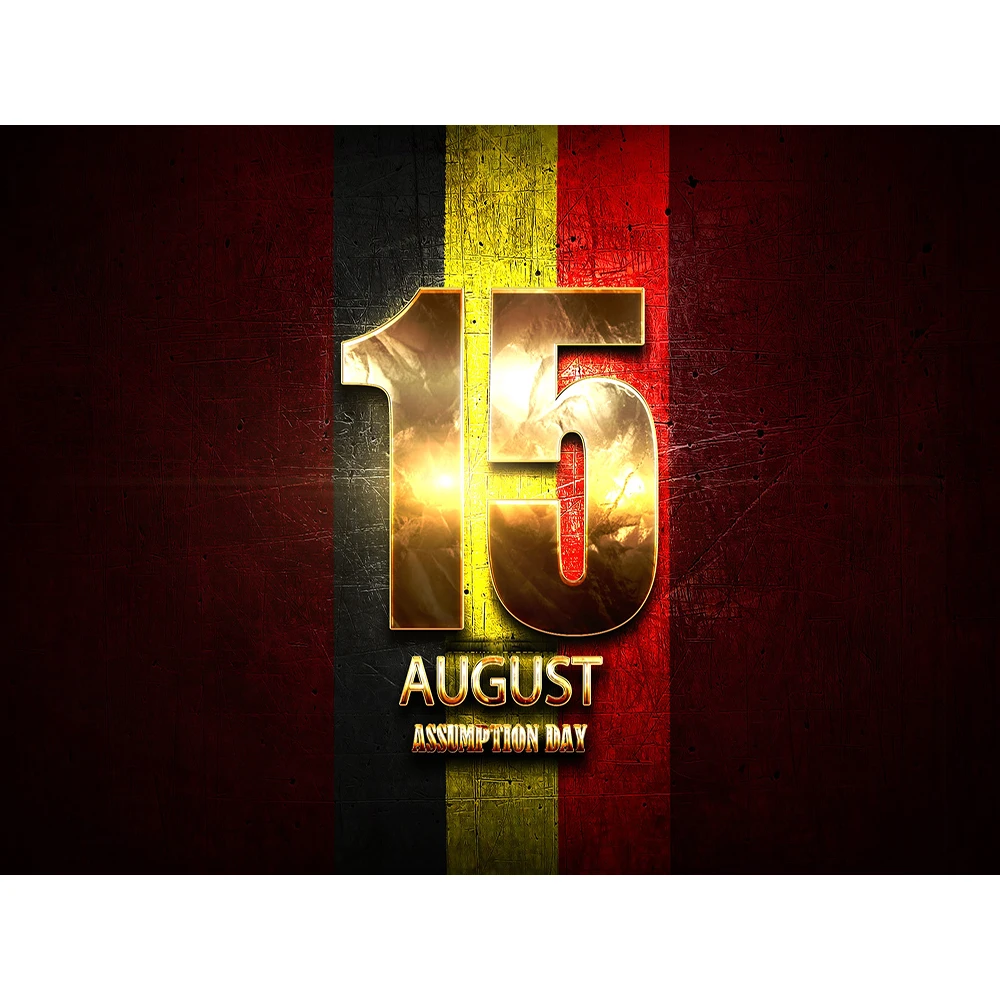 CUSTOM Flag 3 x 5FT WITH Belgium Assumption Day August 15 HOLIDAY BANNER