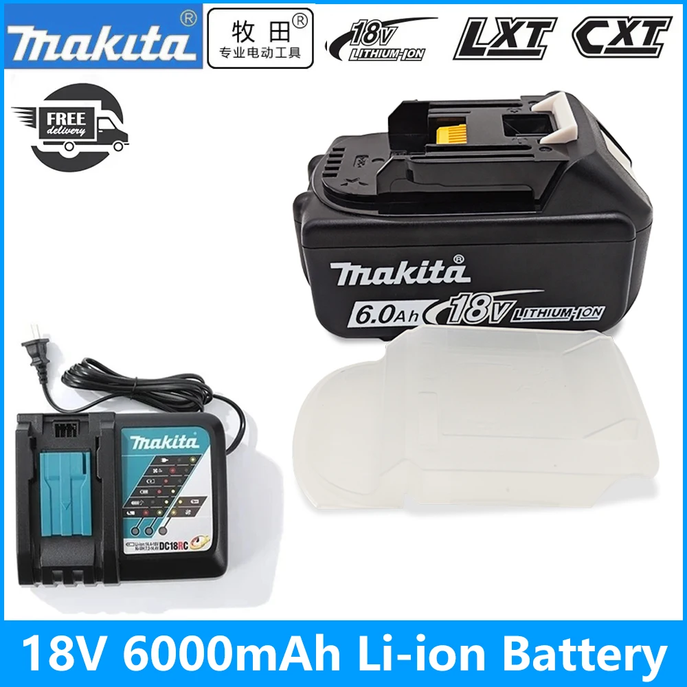 

New Makita 18V Li-ion Battery 6.0Ah, for Power Tool BL1830B BL1850B BL1850 BL1840 BL1860 Replacement Lithium Batteries