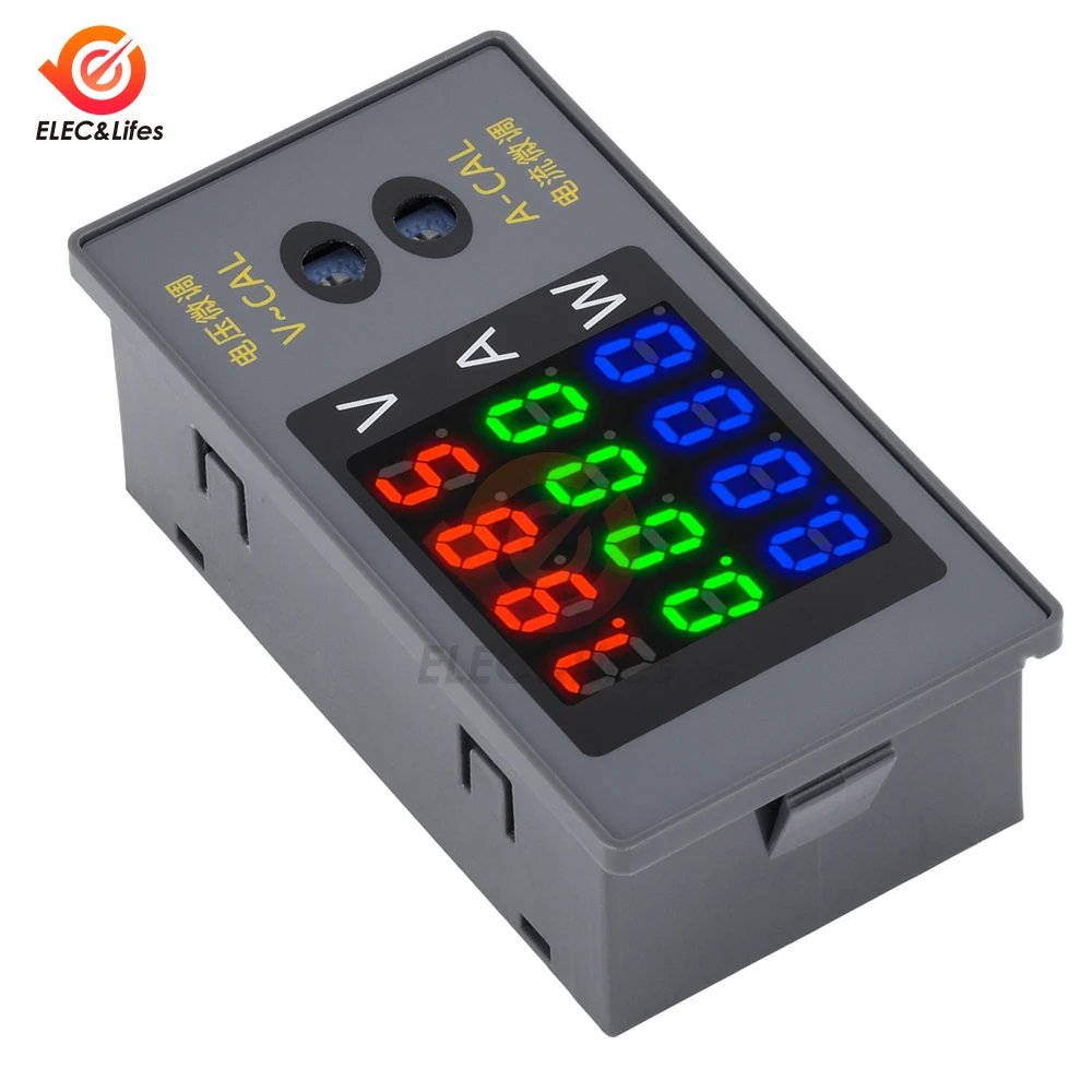 DC0-100V 10A 1000W Voltmeter Ammeter Power Energy Meter LED Digital Amperimetor Voltage Current Meter Ammeter Wattmeter Detector