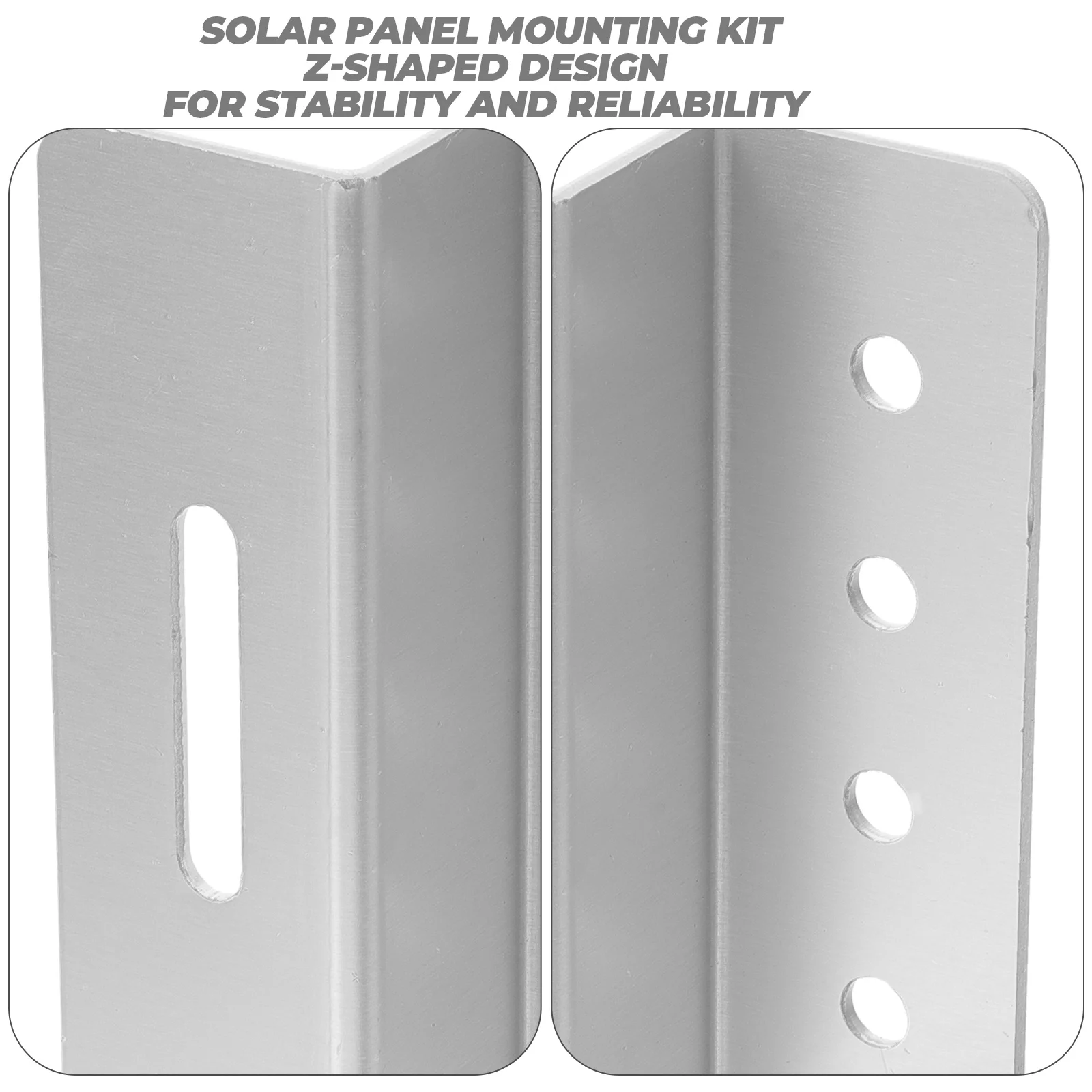 

4 Pcs Solar Bracket Effective Panel Rv Mounts Panels Boat Brackets Aluminum Alloy for