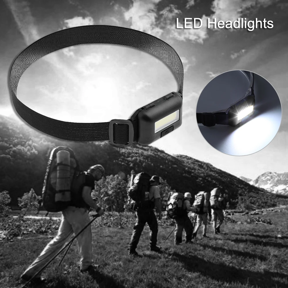 1-10 pçs ao ar livre mini iluminação led ímã farol de acampamento ciclismo caminhadas pesca lanterna cabeça tocha luz equipamentos de acampamento