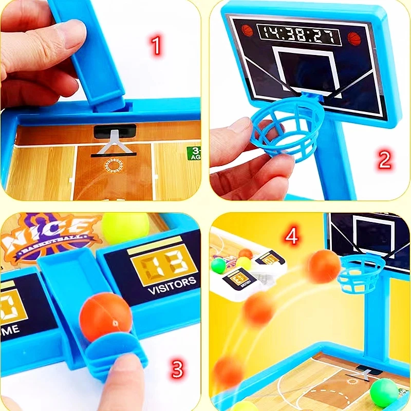 Finger Basketball Game Desktop Toy Ball, Mini máquina de tiro, Jogos interativos internos e ao ar livre, Brinquedo esportivo educativo para crianças