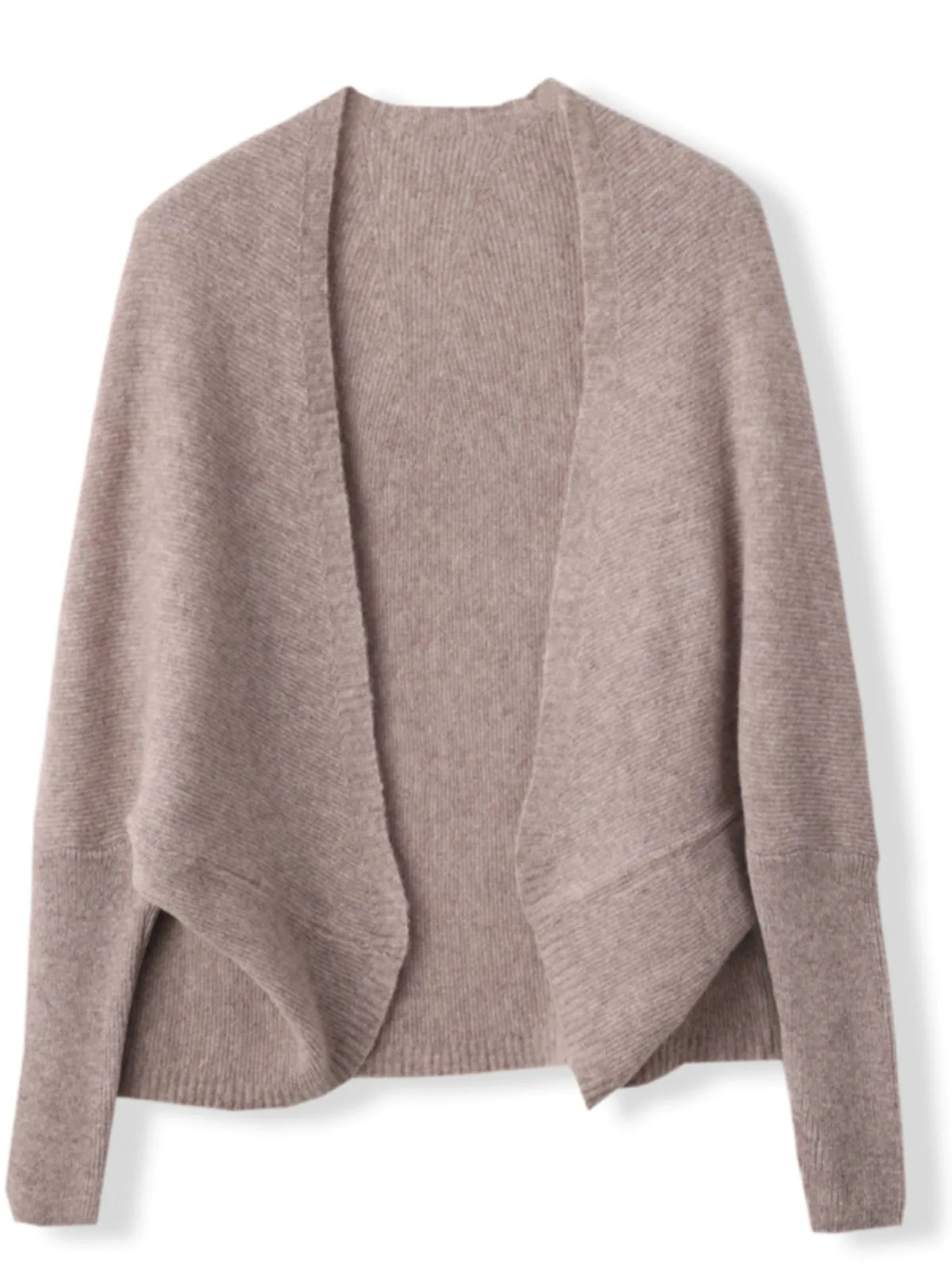 秋冬女性のルーズピュアカラーカシミヤセーターファッショナブルな多用途ウール暖かいオープンカーディガン韓国スタイルショール