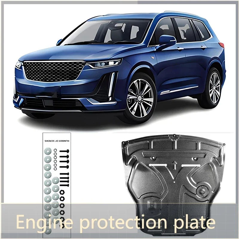 Motor Chassis Schutz Abdeckung Schutz Mangan Stahl Kunststoff Zubehör Schutz Kotflügel Für Cadillac XT6 2016-2024 2017 2018