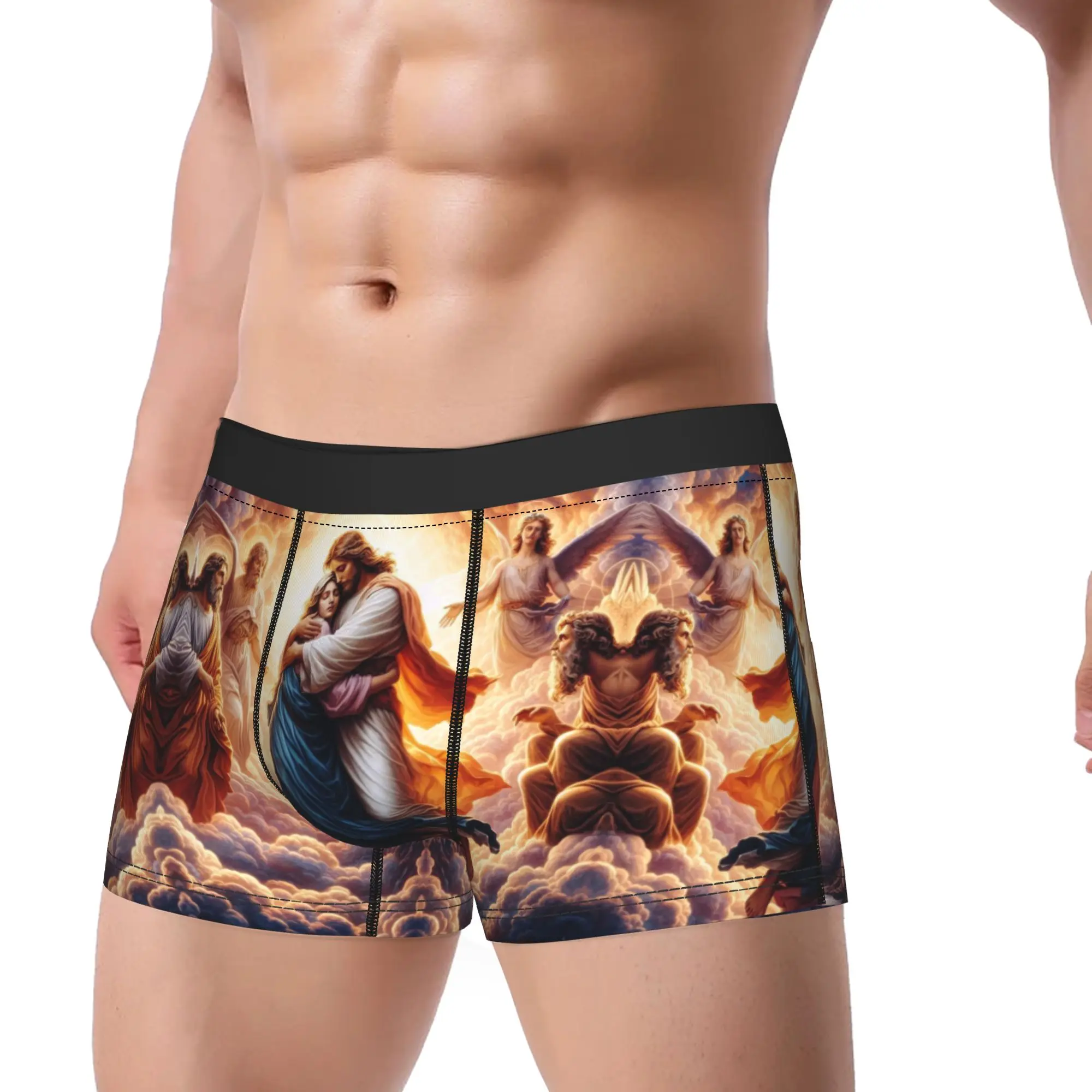 Mary Magdalene And Jesus Christ Boxers Gag Gift For Man Humorous Underwear Christian Saint Boxer Shorts