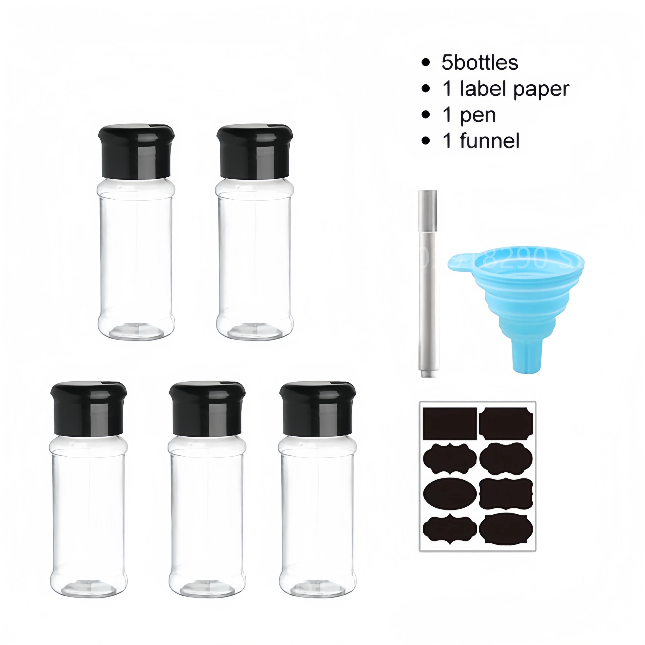 5/10/15/20 Pc Potten Voor Kruiden Zout En Peper Shaker Kruiden Pot Spice organizer Plastic Barbecue Kruiderij Keuken Gadget Tool