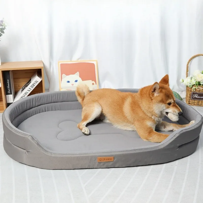 Waterproof Oxford Fabric Dog Bed Household Removable and Washable Four Seasons Pet Cushion Kennel Mat