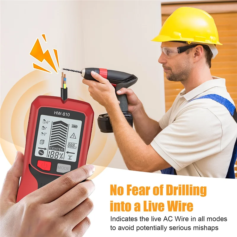 

FYBL-HW-810 Handheld Metal Detector Nail Finder With High-Definition LCD Display Wall Detector For Home Improvement