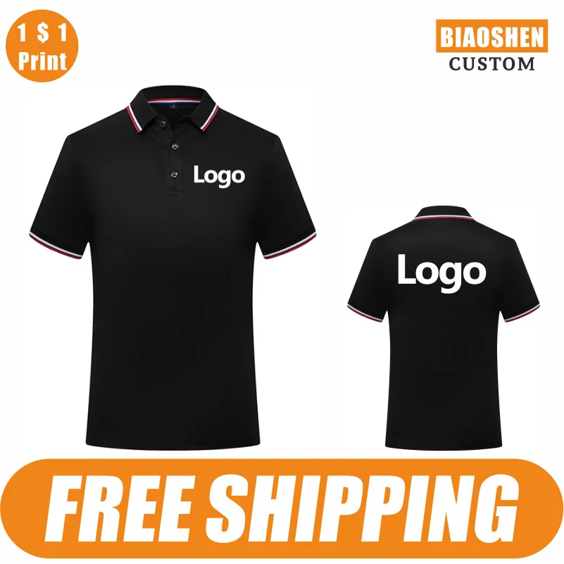 

BiaoShen Summer Custom Polo Shirt Logo Embroidered Men And Women Short Sleeve Lapel Tops Printed Personal Design 9 Colors 2024