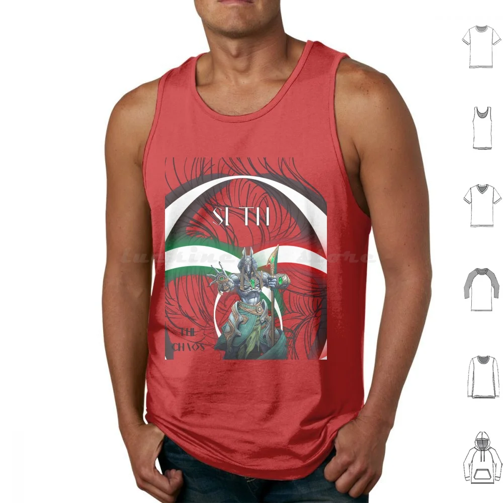 Egyptian Pantheon-Seth Tank Tops Print Cotton Seth God Chaos Egypt Ancient History Pantheon Egyptian