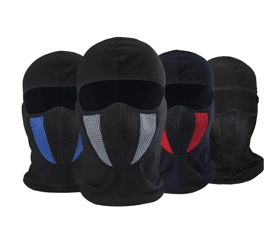 Splicing Four Seasons Cycling Mask Motorcycle Warm Head Cover Outdoor Ski Mask Plush Hat Filter Head Cover