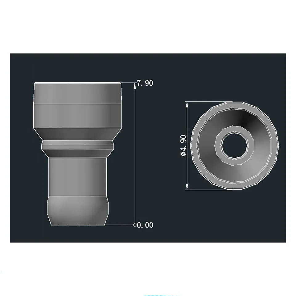 10Pcs/Lot Dental Implant Multi-Functional Closed Tray Transfer Coping Fit Megagen System Dental Lab Plastic Impression Cap