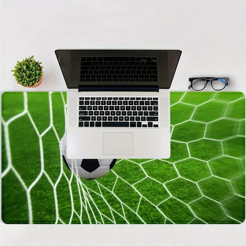 Football Themed Mouse Pad Anti-slip Rubber Base Desk Accessories Football Net Mat 40X90CM Pads Rectangular Shape Gaming Mousepad