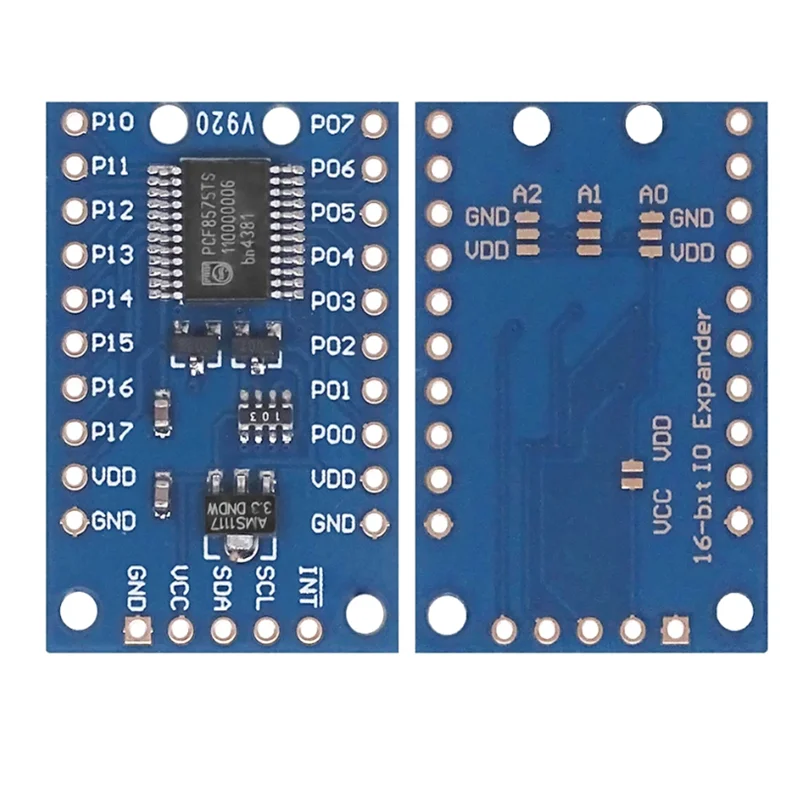 PCF8575 Module Expansion IO port Expander board DC 2.5-5.5V I2C communication control 16 IO ports For Arduino