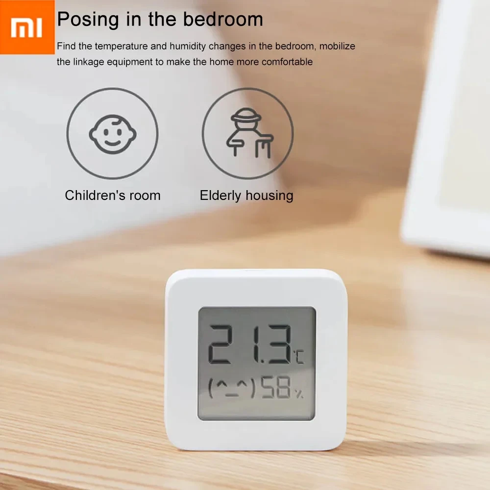 New Version Xiaomi Mijia Bluetooth Thermometer 2 Wireless Smart Electric Digital Hygrometer Thermometer Humidity Sensor Home