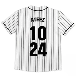 2024 Ateez World Tour TOWARDS THE LIGHT Baseball T-Shirt Men Women Hipster Hip Hop Short Sleeve Baseball Jersey Tee Shirt Homme