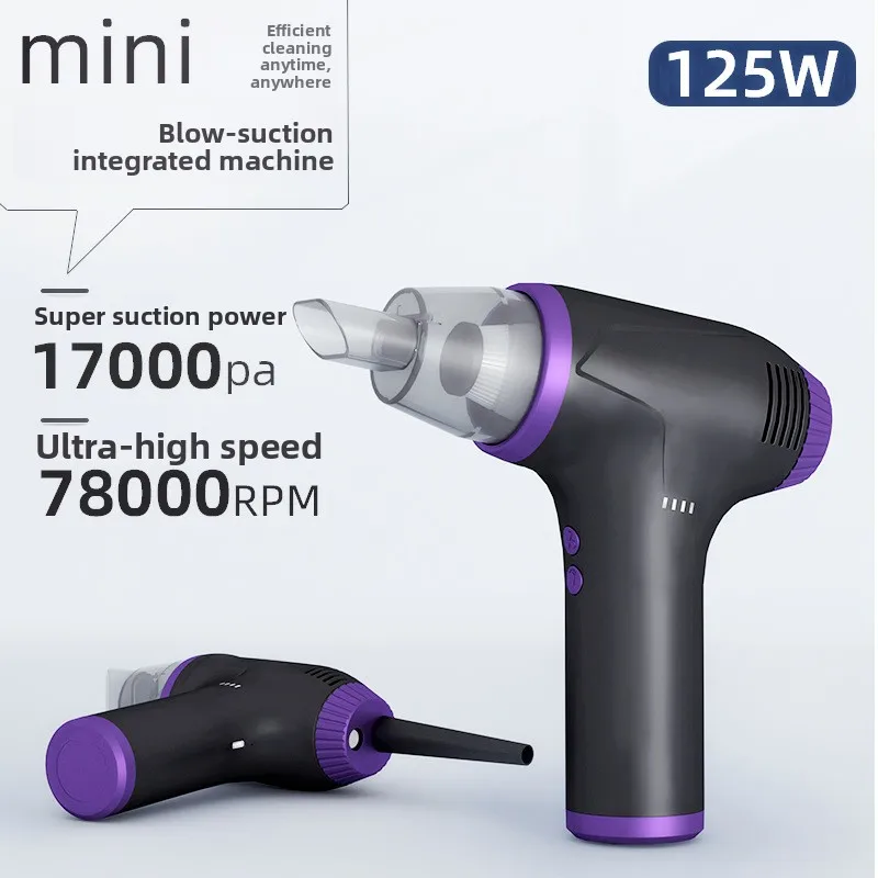 

USB dust blower wireless charging handheld vacuum cleaner household keyboard computer vehicle blowing and suction machine