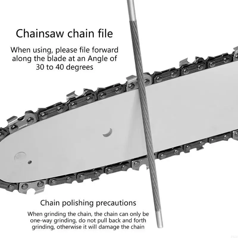 p82e 3pcs carbon steel chainsaw Sharpening File Woodworking Chain Chair