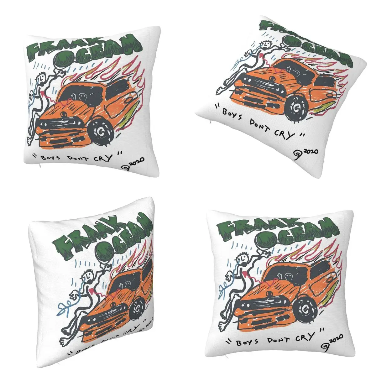 Frank Ocean And The Cars Of Blonde Square Pillowcase Cushion Cover Pillow Case Throw Pillow Cover for Home Bedroom Car