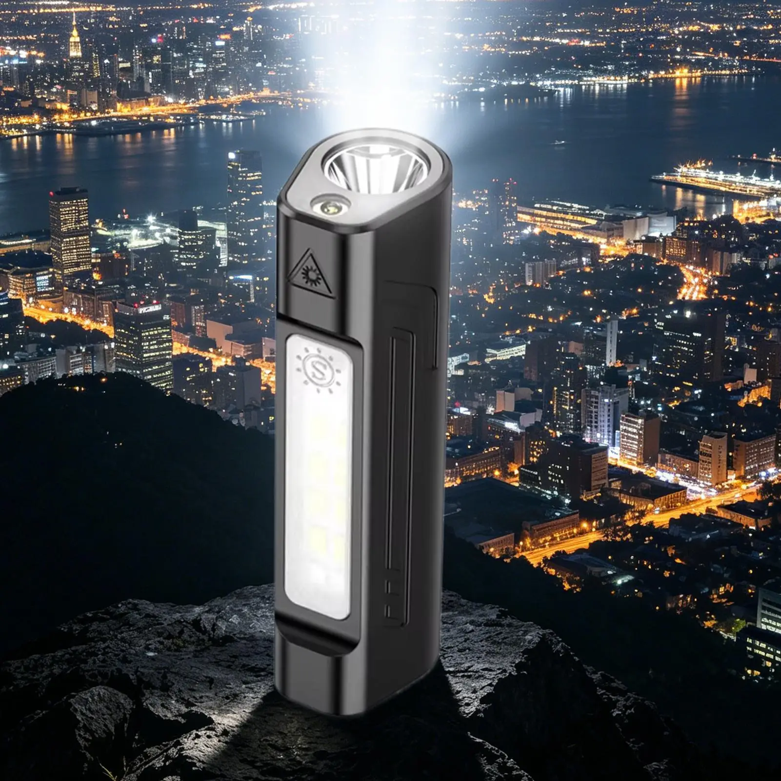 Portable Flashlight High Brightness Survival Equipment Infrared Light Warning Flashlight For Camping Hiking Fishing Men Women