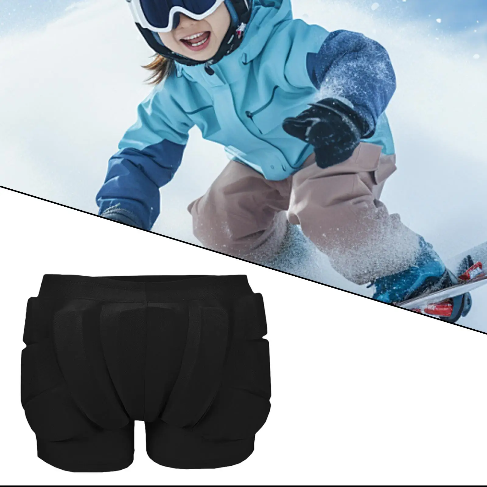 Children Sports Padded Shorts Soft Hip Protection Impact Resistance Gear for Skiing Snowboard Skating