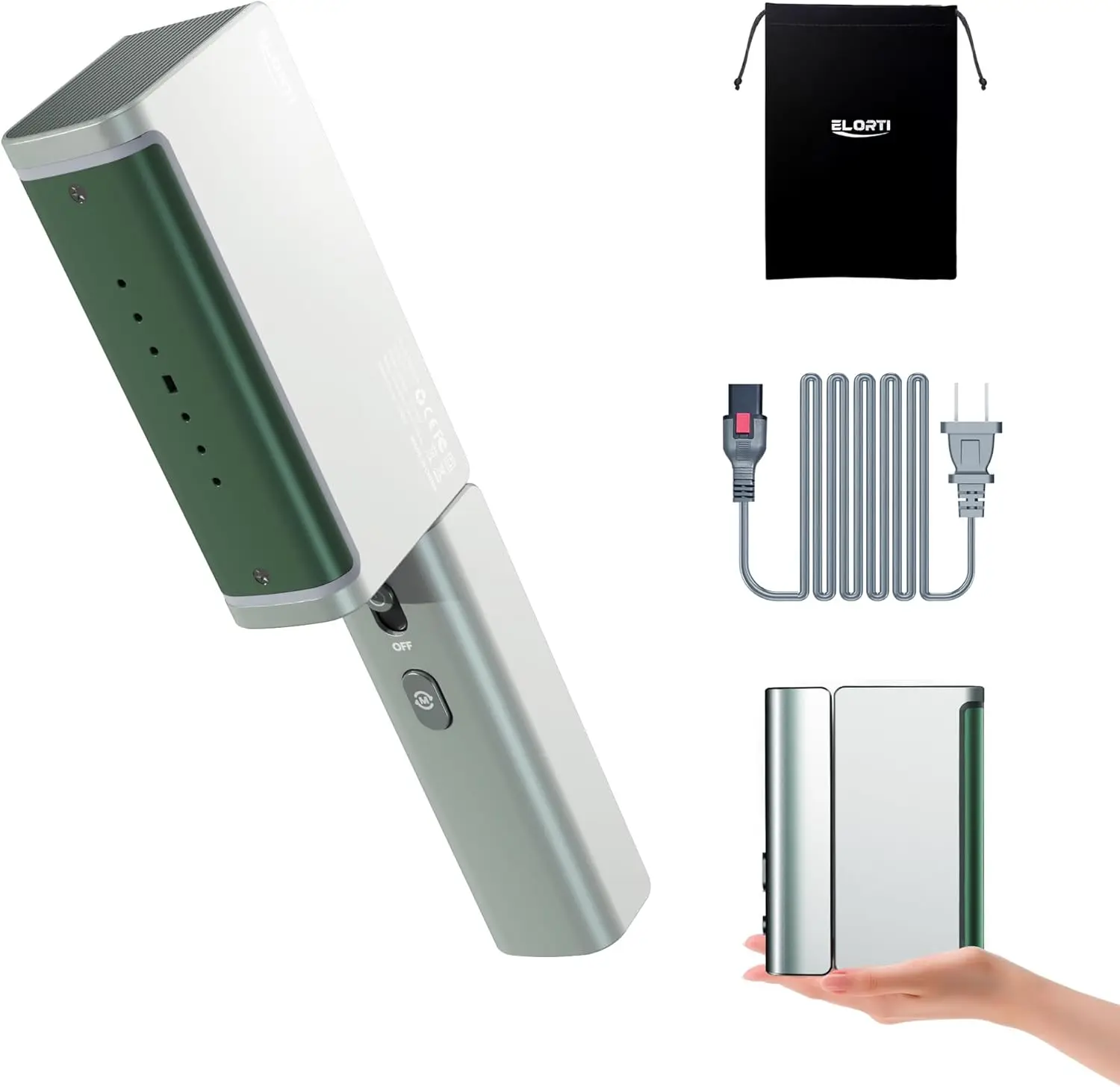 

Портативный дорожный отпариватель 1200 Вт, двойное напряжение 110-220 В, быстрый нагрев за 15 секунд, складная конструкция для глажки одежды, подходит для использования по всему миру