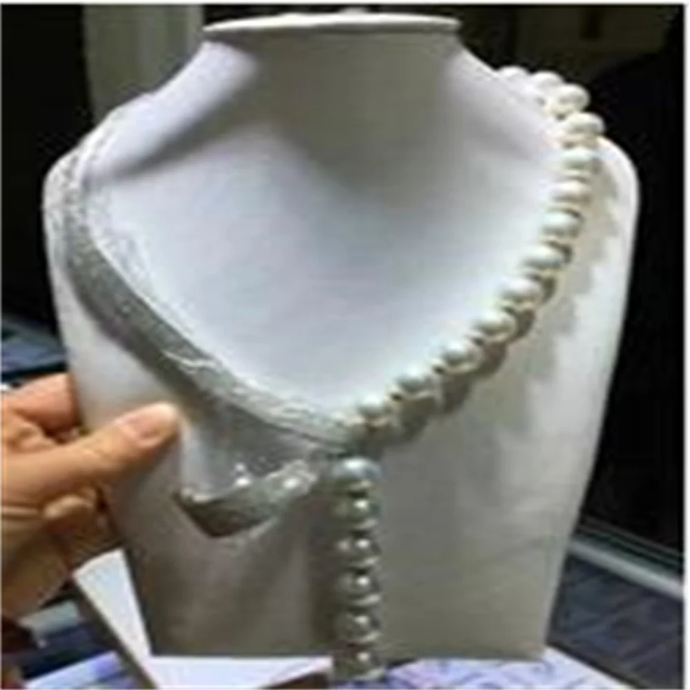 new design 11-12mm natural south seas white pearl necklace girls for women jewerly necklaces charms Free shipping