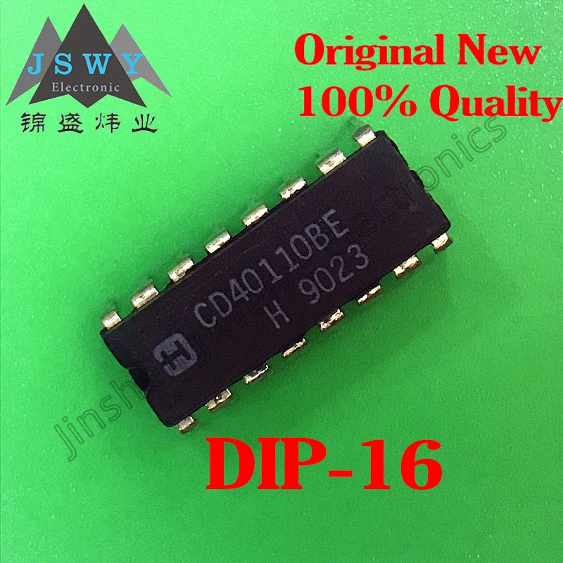 

(10/50 discs) CD40110 CD40110BE DIP16 Decimal Up/Down Counter + 7-Segment Display Decoder + Driver 3-in-1 Chip - Original