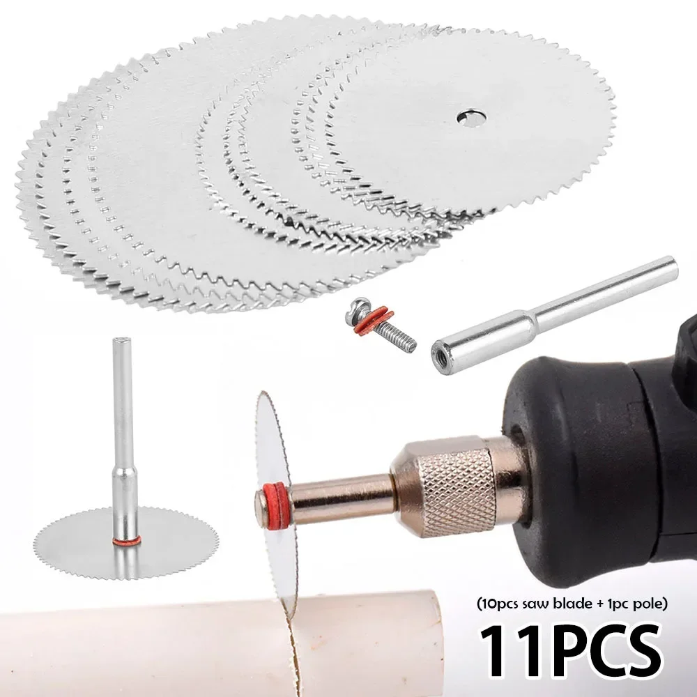 11 Pcs High Speed Steel Saw Disc with 1/8\