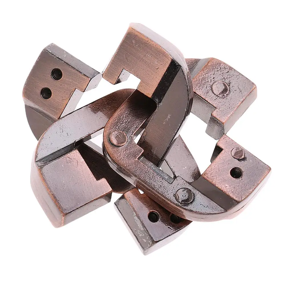 성인 어린이를 위한 클래식 IQ 금속 퍼즐 마인드 브레인 티저 퍼즐 게임 # 1