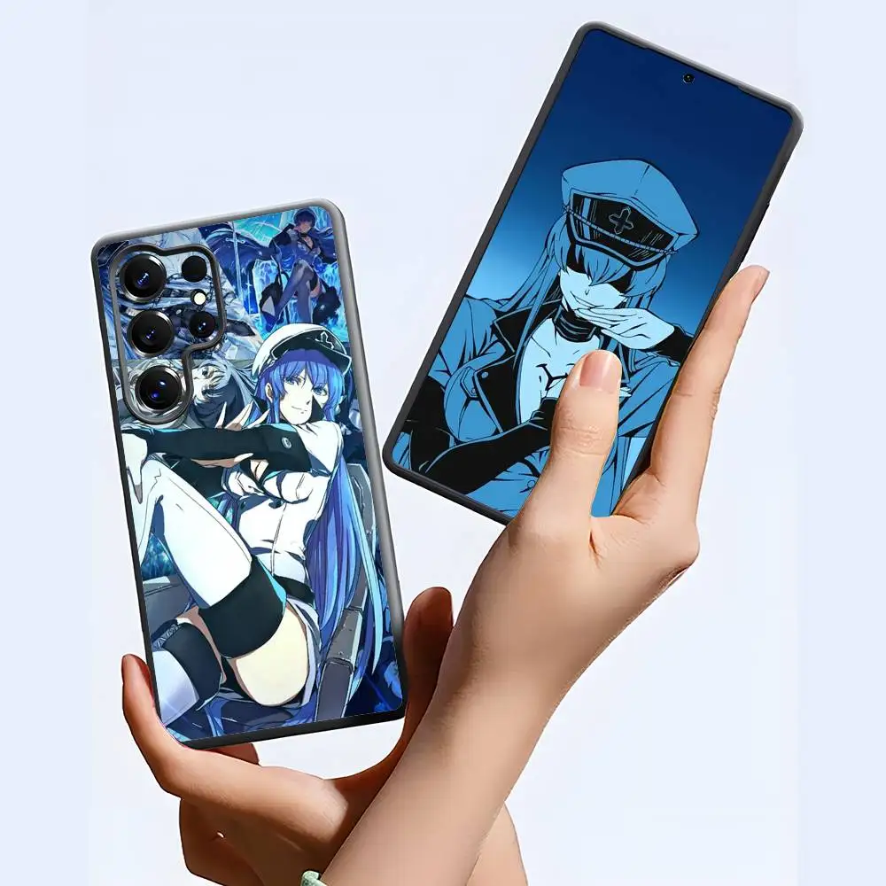 เคสโทรศัพท์ A-Akame Ga Kill E-Esdeath สำหรับโทรศัพท์ซีรีส์ S รุ่น S20 S21 S22 S23 S24 FE Plus Ultra วัสดุ TPU นุ่ม สัมผัสนุ่มสบายผิว