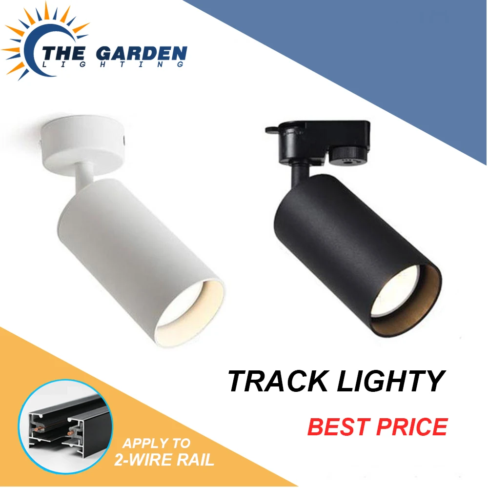 

Led Track Lichten GU10 5W Track Lampen Voor Winkel Rail Aluminium Spots Voor Kleding Winkel Surface Mount Track Verlichting