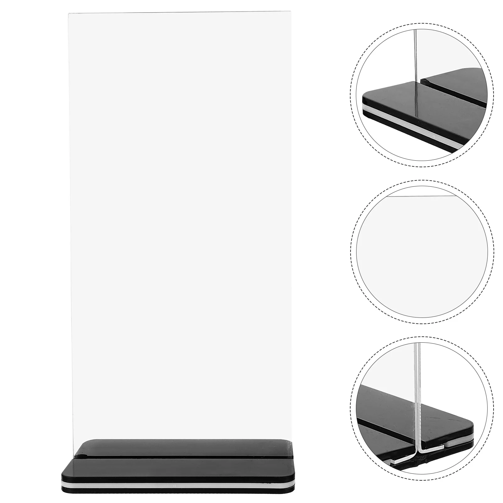 Display Board Schilderständer für Tischplattenhalter Acryl Menü Papierregal Show Rack