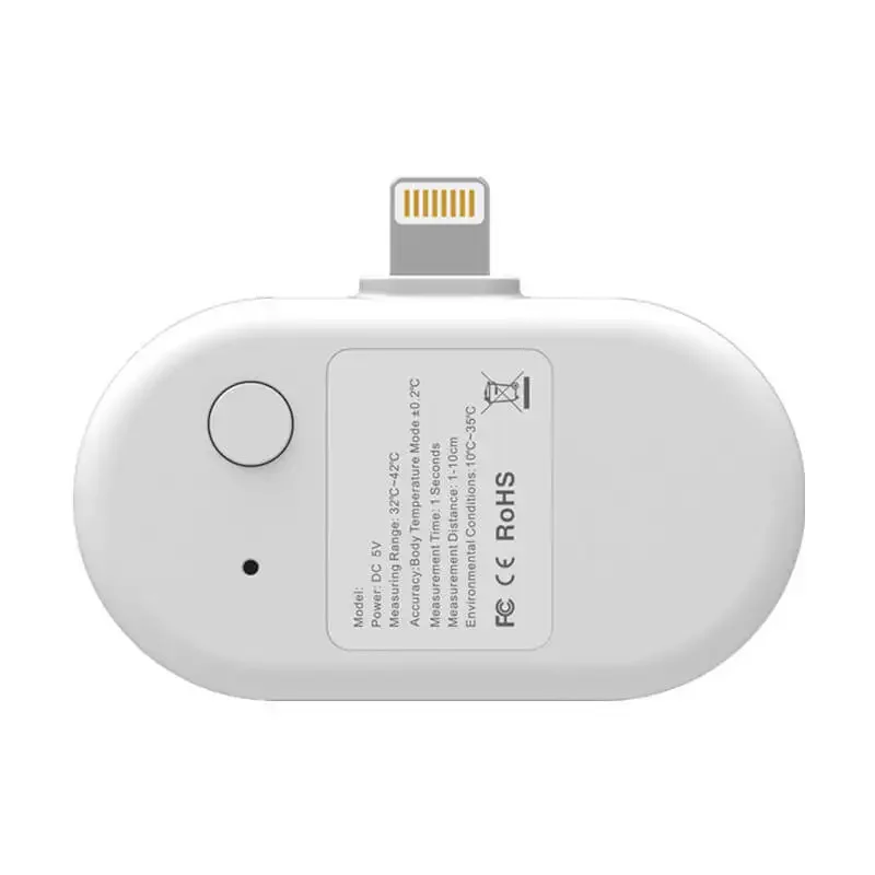 Più nuovo iPhone plug Gadget termometro digitale Mini termometro per telefono cellulare da esterno temperatura portatile senza contatto a infrarossi