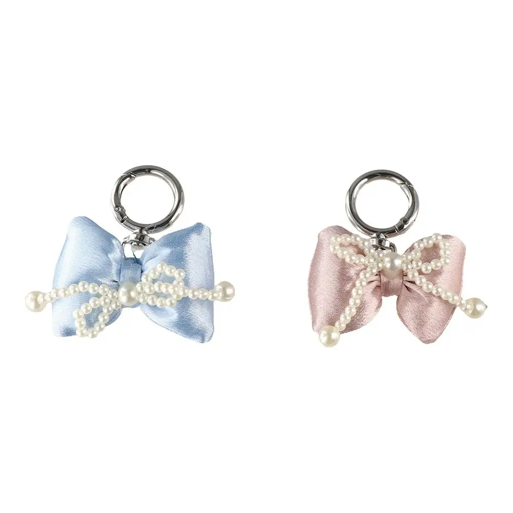 

Balletcoce Pearl Bow Keychain Heart Keychains Key Pendant Bowknot Bag Pendant Bag Hanging Chain Decoration Bow Phone Chains