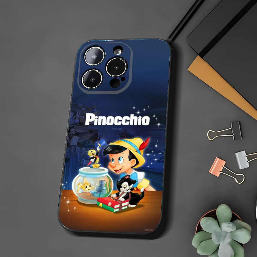 D-Disney Pinocchio Phone Case For Iphone 15 11 13 14 Pro Max 7 8 Plus X Xr Xs Max Se2020 12mini Cover Case