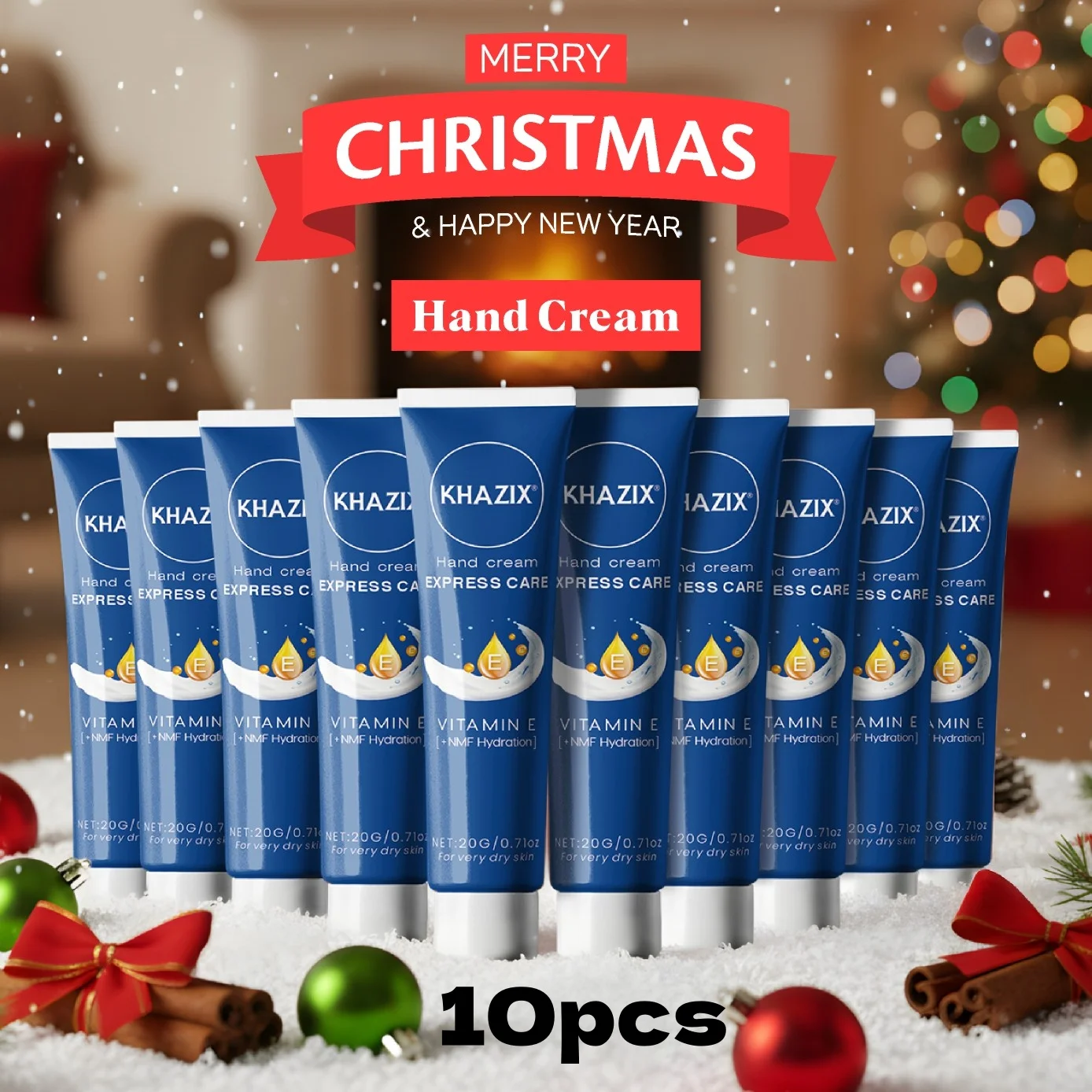 هدية عيد الميلاد الدافئة: كريم لليدين بزبدة الشيا. يعتمد على نباتات، ويغذي عميق لليدين والقدمين، ويحافظون ناعمة ونعومة هذا الشتاء