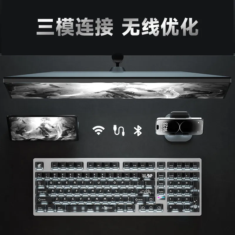Weika Max102 Aluminum Case Wir - Gaming Keyboard Wireless avis et prix
