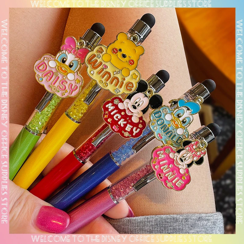 

Гелевая ручка с рисунком Микки и Минни Дональда Дака, милая супер милая гелевая ручка 0,5 мм, черная быстросохнущая гелевая ручка.