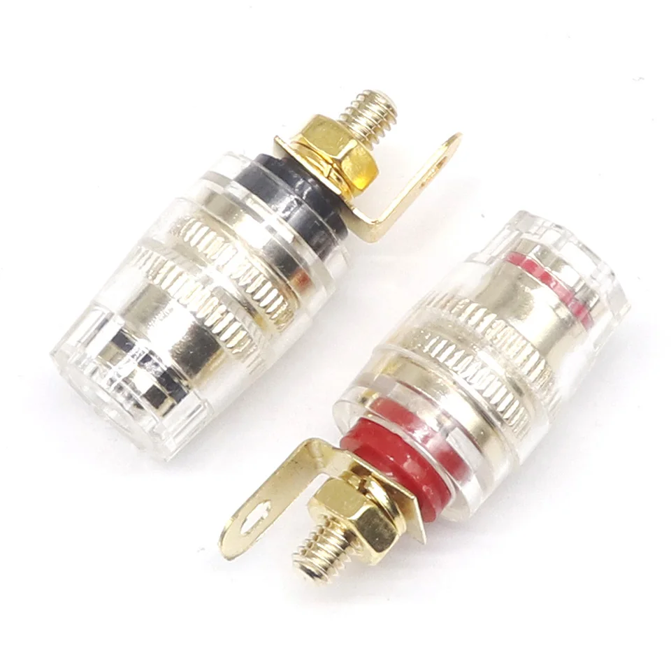 2pcs/1Pairs 32.5mm 4mm Binding Post Terminal Speaker Test Banana Plug Socket Connector Amplifier Speaker K5DB