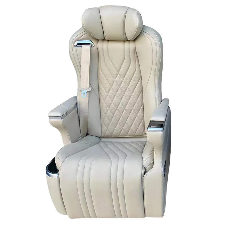 Aviation Seat Frame Assembly Vent Heating Pneumatic Massage Sofa Bed For Alphard Benz Van Mod Parts