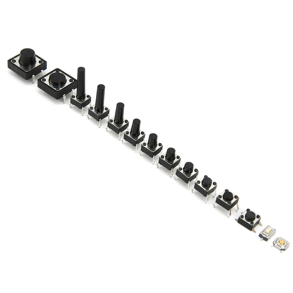 140PCS 14 Value Tactile Micro Push Button Switch SMD DIP Tact Switch